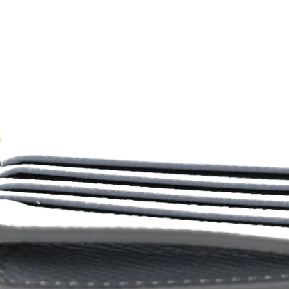 Celine Grained Calfskin Zipped Card Holder Grey 9 of 9