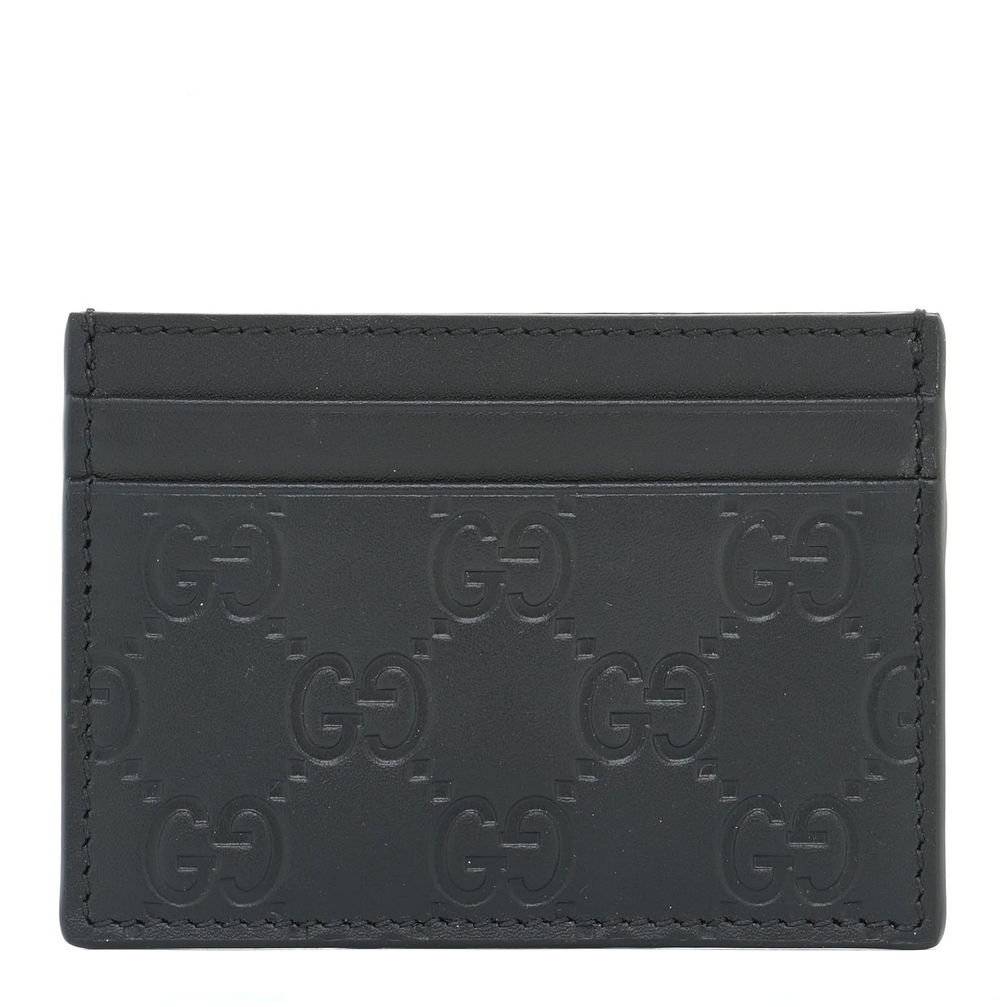 Guccissima Card Holder Black