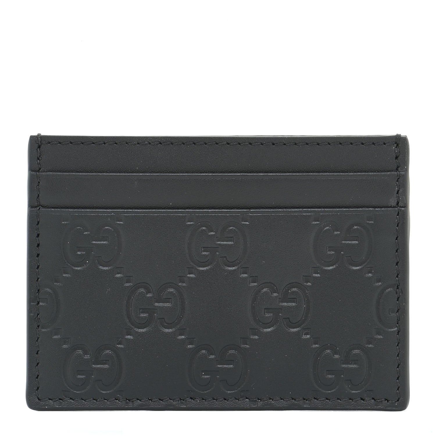 Gucci Guccissima Card Holder Black 1 of 8