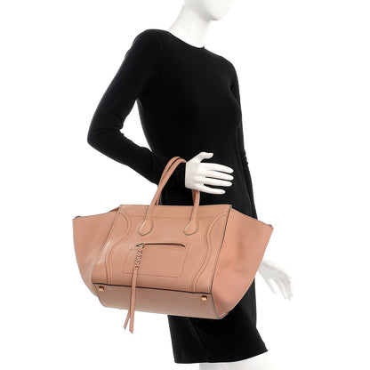 Celine Supple Calfskin Medium Phantom Luggage Flesh 2 of 7