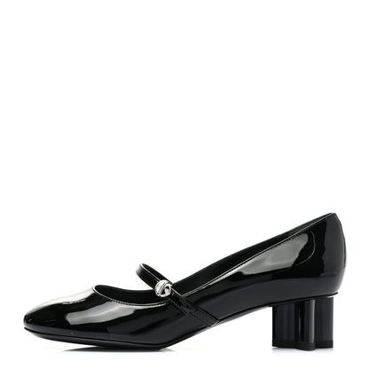 Louis Vuitton Patent Uniformes Silhouette 40mm Pumps 36.5 Black 1 of 15