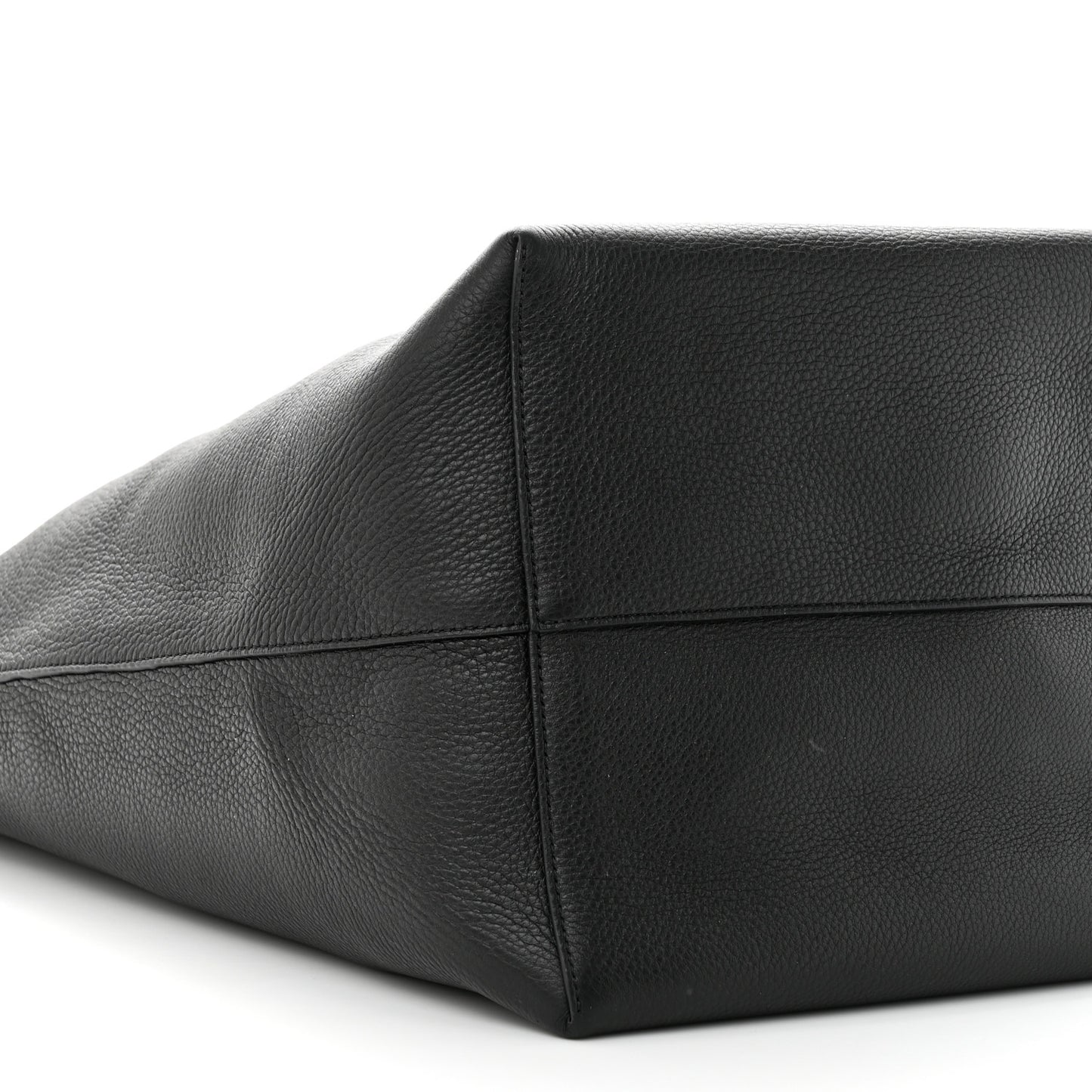 Grained Calfskin Large N/S Park Tote Black