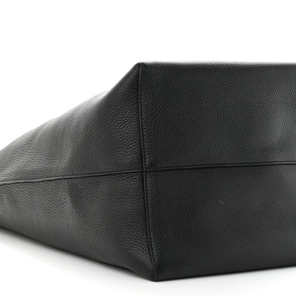 The Row Grained Calfskin Large N/S Park Tote Black 7 of 8