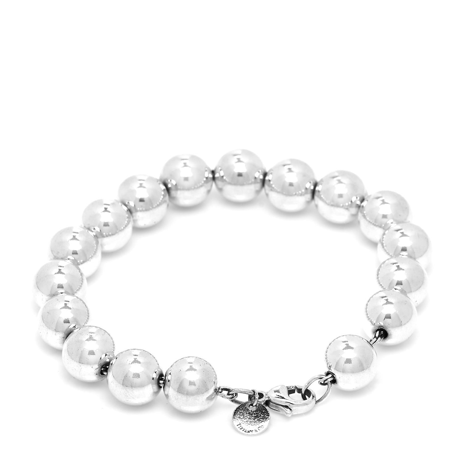 Tiffany Sterling Silver 10mm HardWear Ball Bracelet 3 of 5