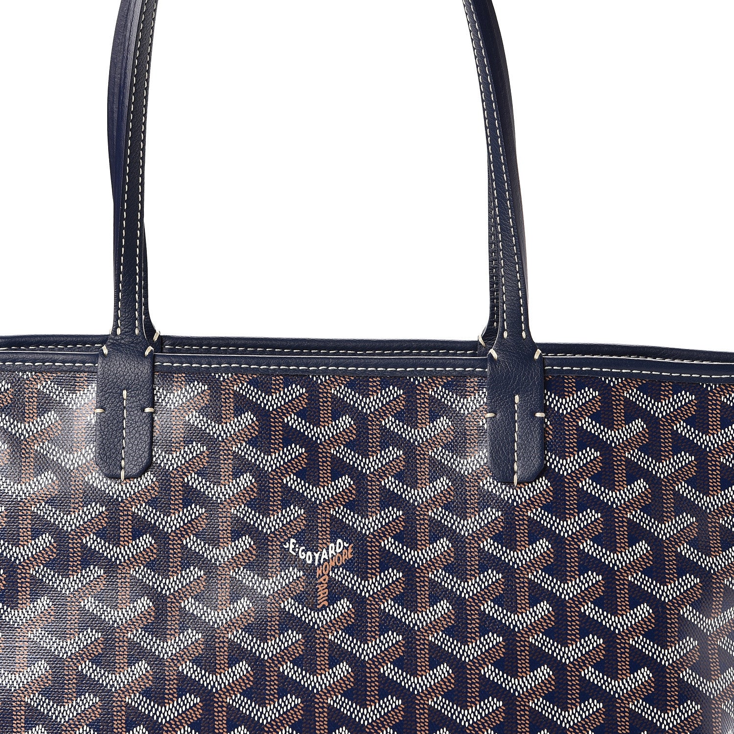 Goyard Goyardine Artois PM Navy 10 of 10