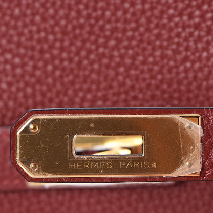 Hermes Togo Horseshoe Bi-Color Birkin 35 Rouge H Bougainvillea 17 of 33