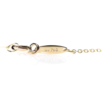 Tiffany 18K Yellow Gold 7mm Elsa Peretti Bean Pendant Necklace 7 of 8