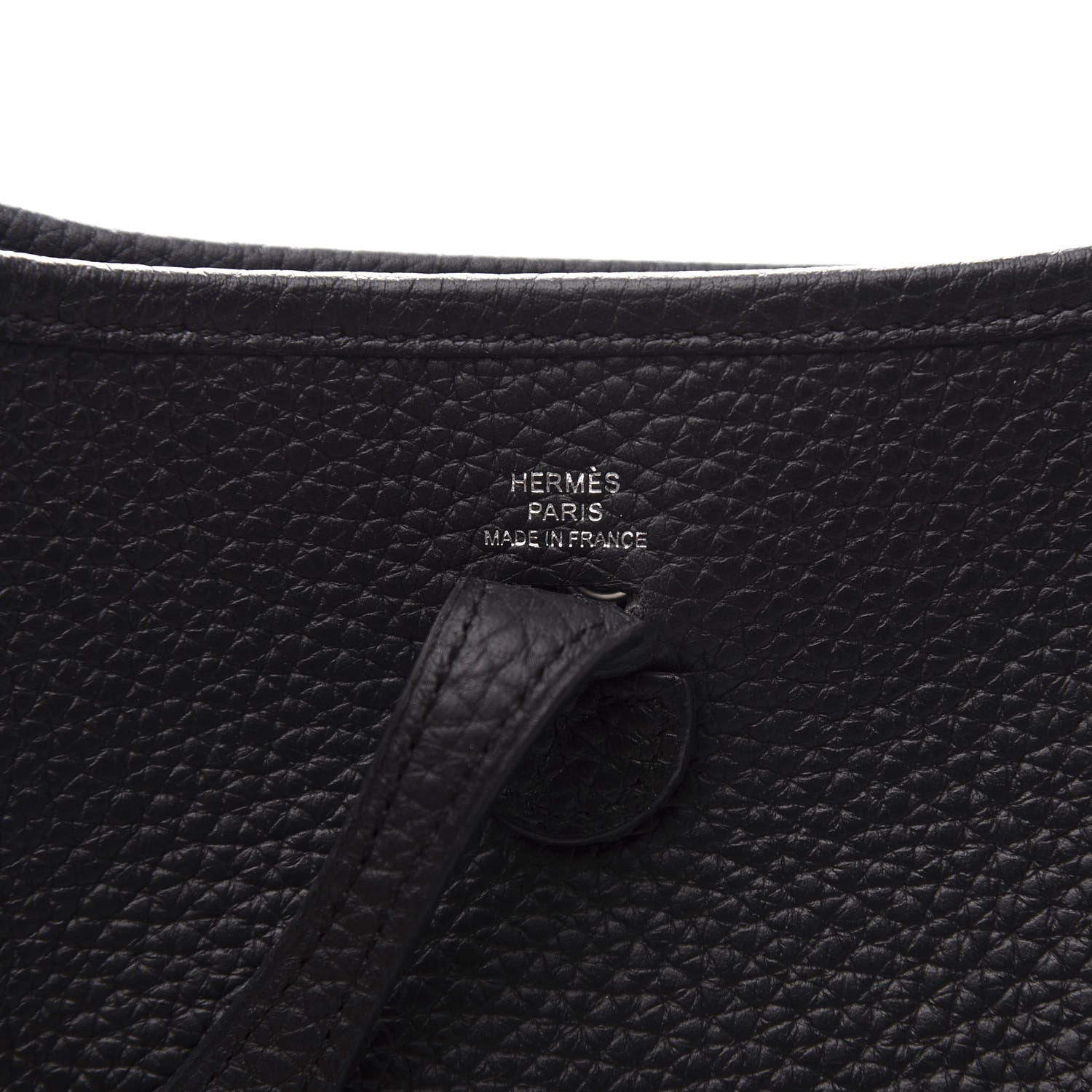 Hermes Taurillon Clemence Evelyne TPM Black 5 of 9