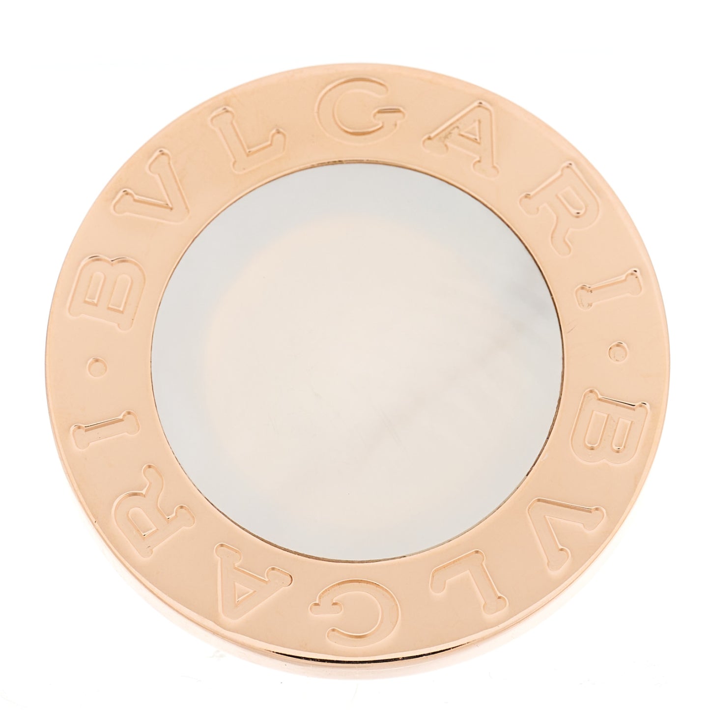 18K Rose Gold Mother of Pearl BVLGARI BVLGARI Ring 53 6.5