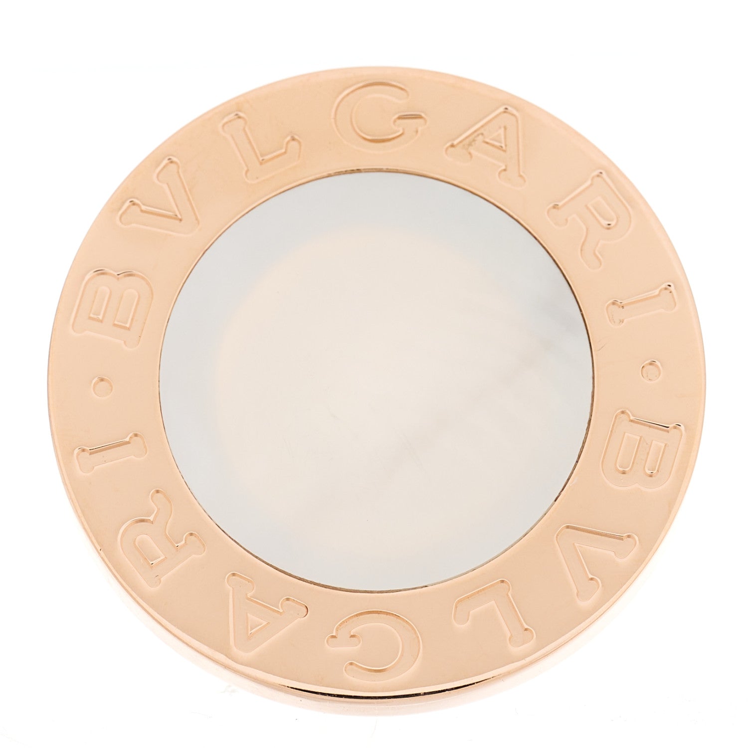 Bulgari 18K Rose Gold Mother of Pearl BVLGARI BVLGARI Ring 53 6.5 1 of 5