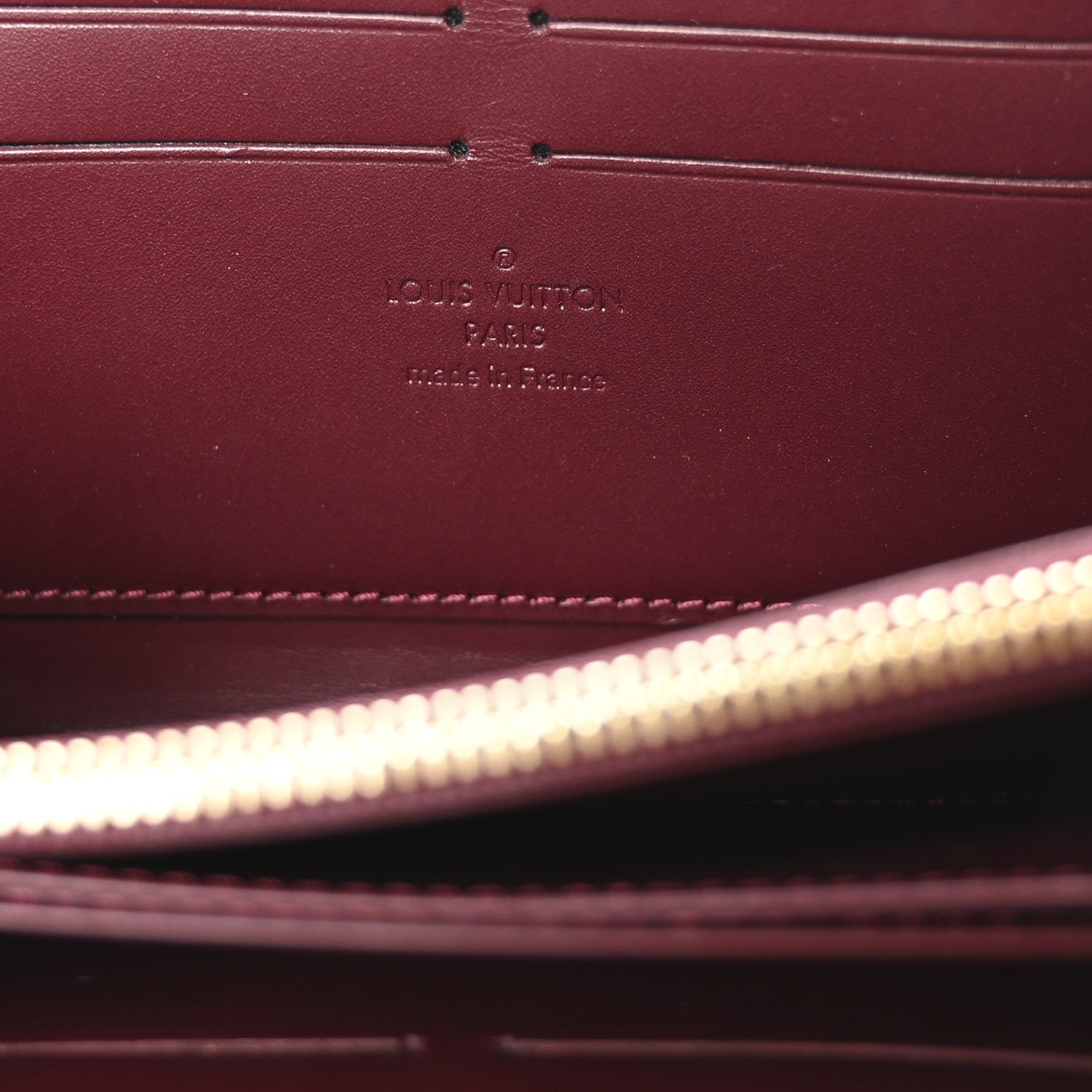 Louis Vuitton Vernis Zippy Wallet Rouge Fauviste 6 of 7