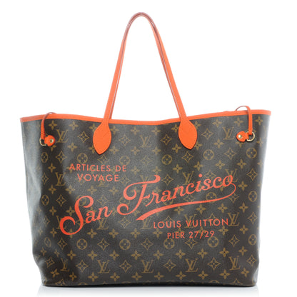 Louis Vuitton Monogram Ikat San Francisco LV Cup Neverfull GM Orange 1 of 7