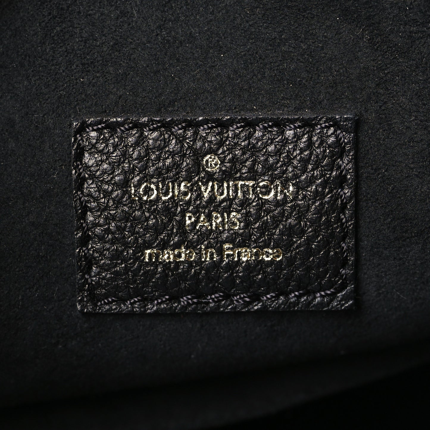 Calfskin Lockme Bucket MM Black