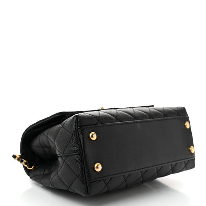 Chanel Caviar Quilted Mini Coco Chain Handle Flap Black 4 of 11