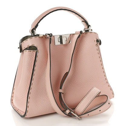 Fendi Cuoio Romano Selleria Bi-Color Medium Peekaboo Iconic Essentially Satchel Cipria Latte 2 of 10