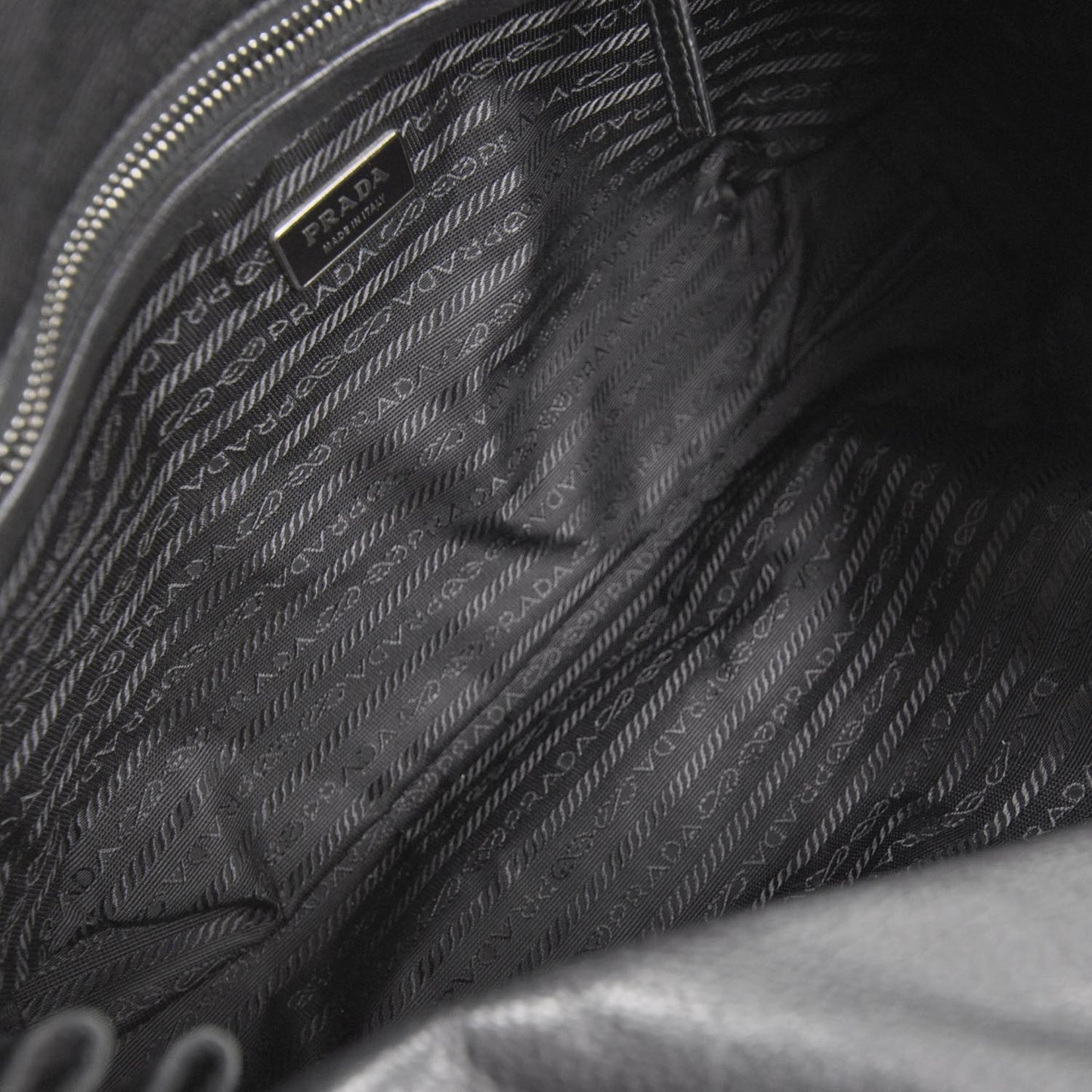 Tessuto Nylon Easy Foldover Pushlock Satchel Black