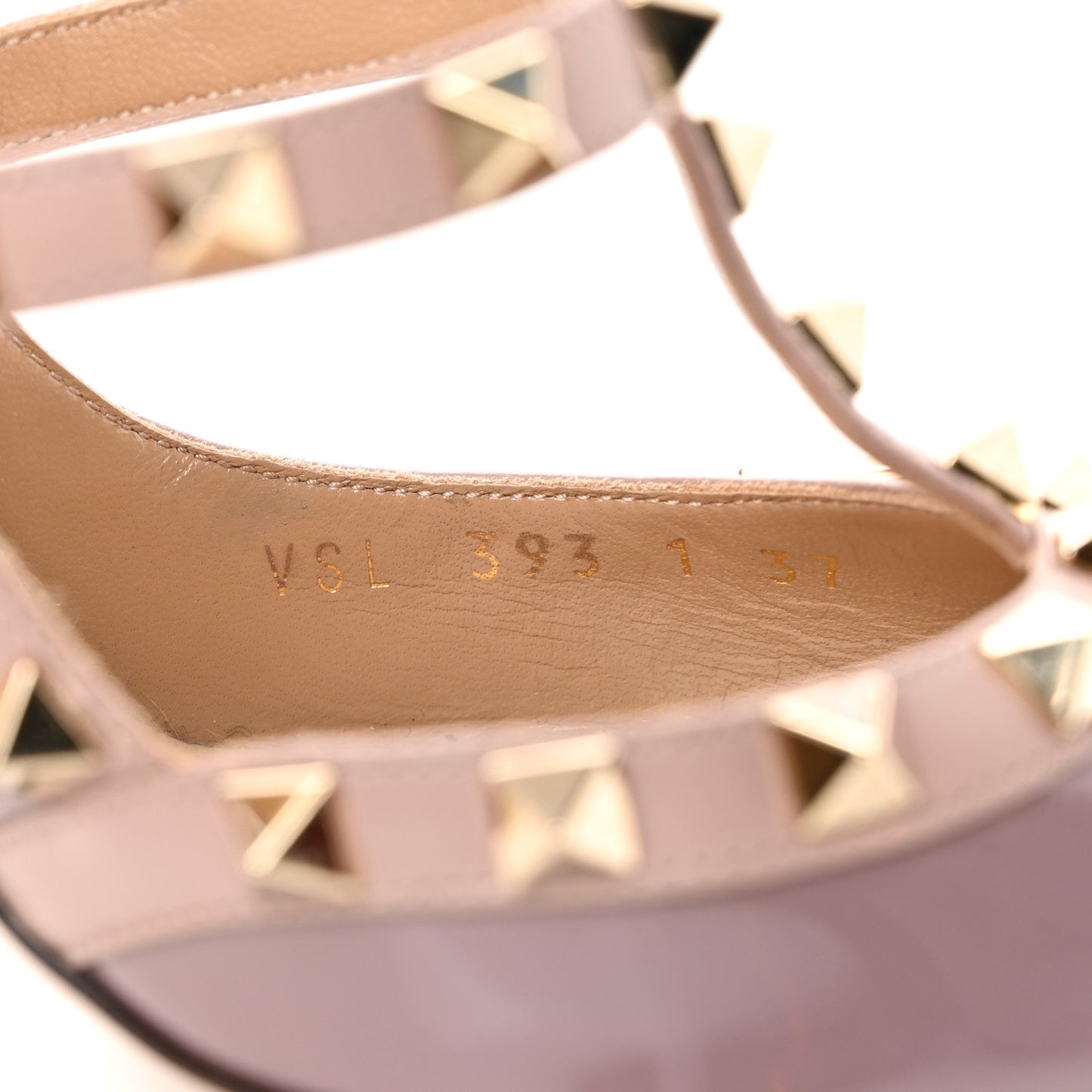 Patent Nappa Rockstud Ankle Strap 100mm Pumps 37 Dark Mauve Poudre