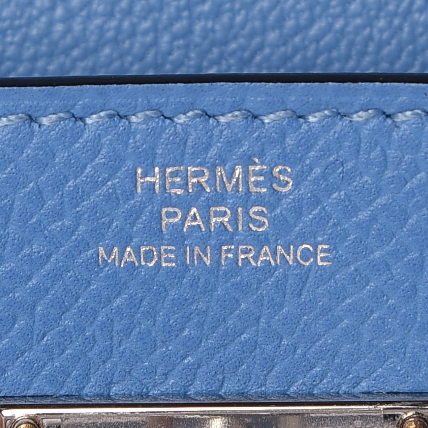 Epsom Kelly Longue Flag Wallet Bleu Paradis Bleu Saphir