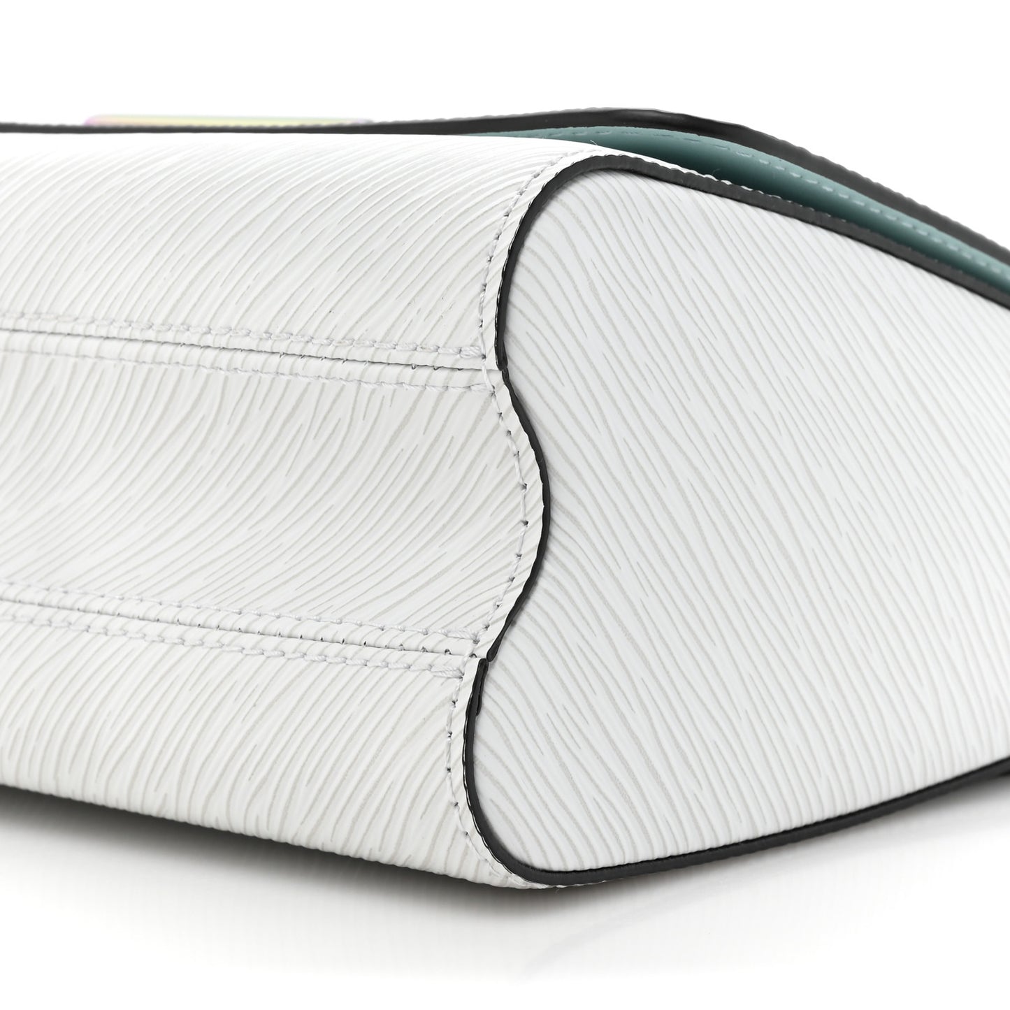 Epi Twist Triple Chain Shoulder Bag MM White