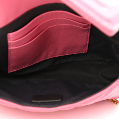 Fendi Nappa FF 1974 Embossed Mini Baguette Rosa Fluo 5 of 17