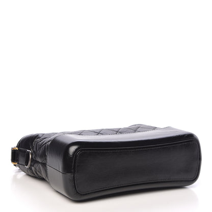 Chanel Aged Calfskin Quilted Medium Gabrielle Hobo Black 4 of 10