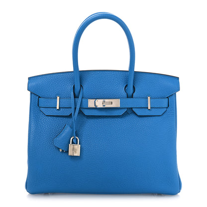 Hermes Togo BIRKIN 30 Bleu Zanzibar 2 of 27