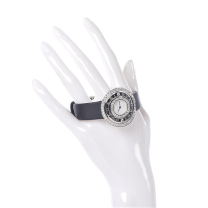 Bulgari 18K White Gold Satin Diamond Bezel 36mm Astrale Cerchi Quartz Watch 2 of 11