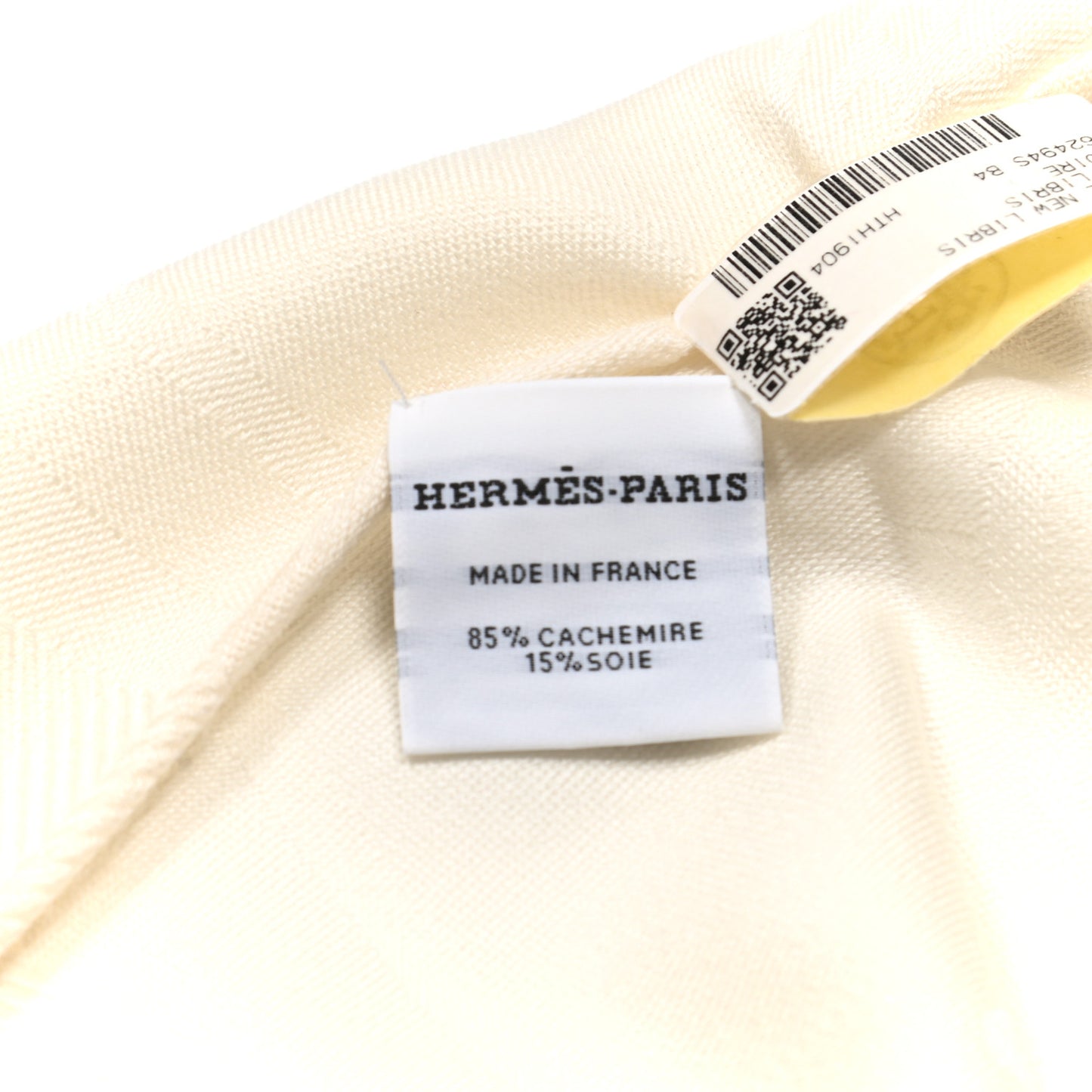 Cashmere Silk New Libris Stole Ivory