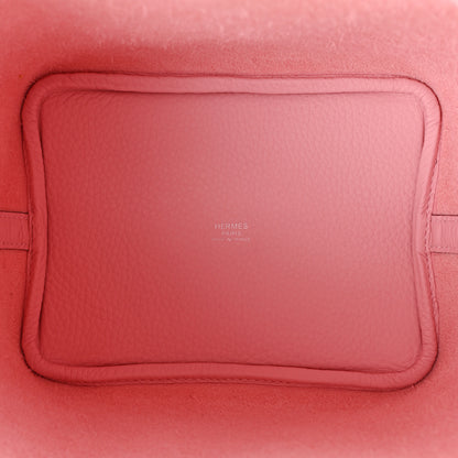 Hermes Taurillon Clemence Picotin Lock 18 PM Rose Sakura 5 of 10