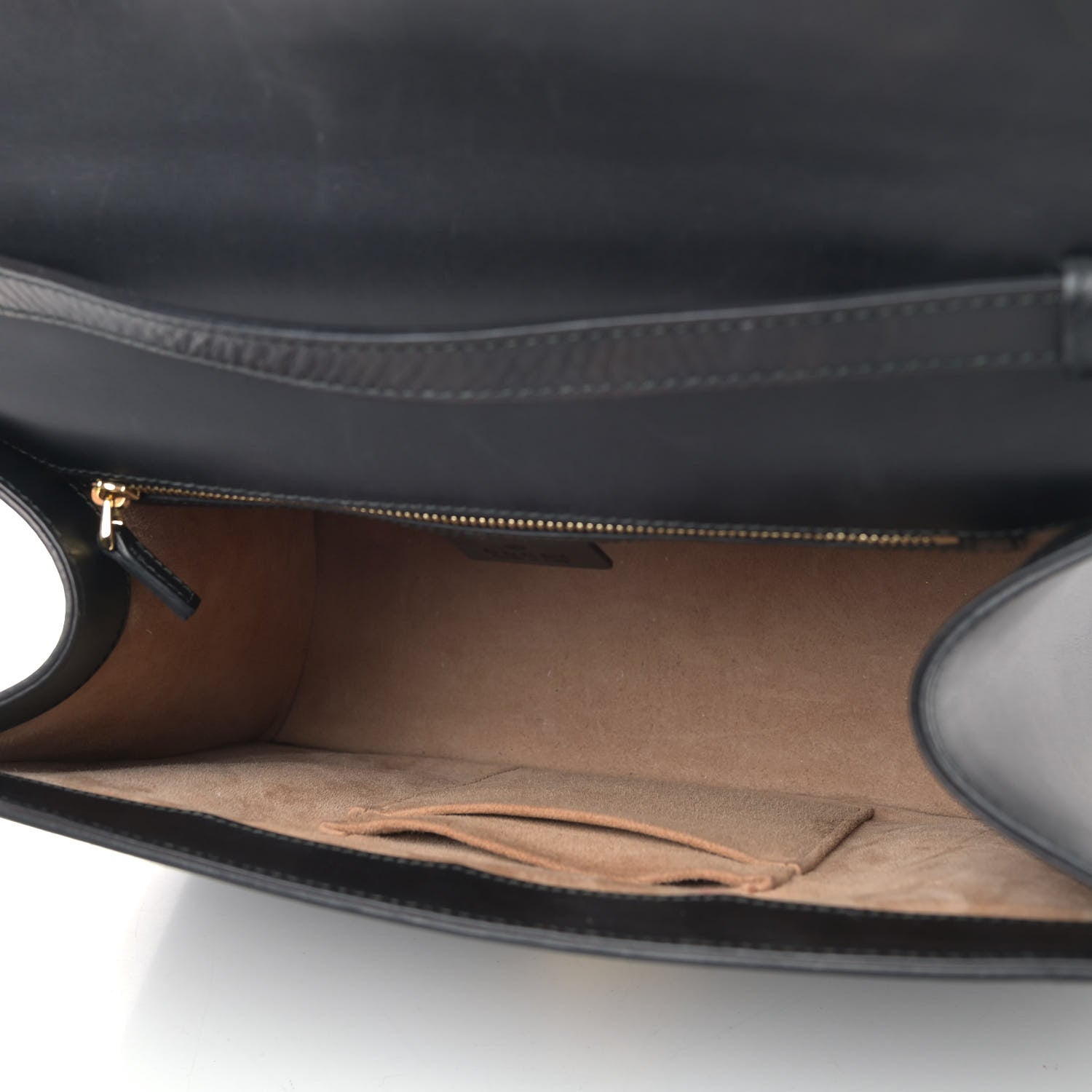 Gucci Calfskin Medium Sylvie Top Handle Bag Black 4 of 9