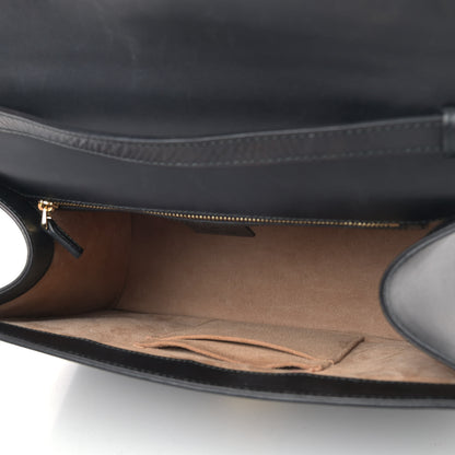 Gucci Calfskin Medium Sylvie Top Handle Bag Black 4 of 9