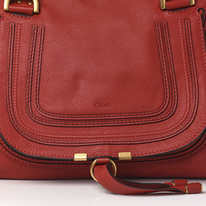 Chloe Calfskin Medium Marcie Satchel Red 10 of 10