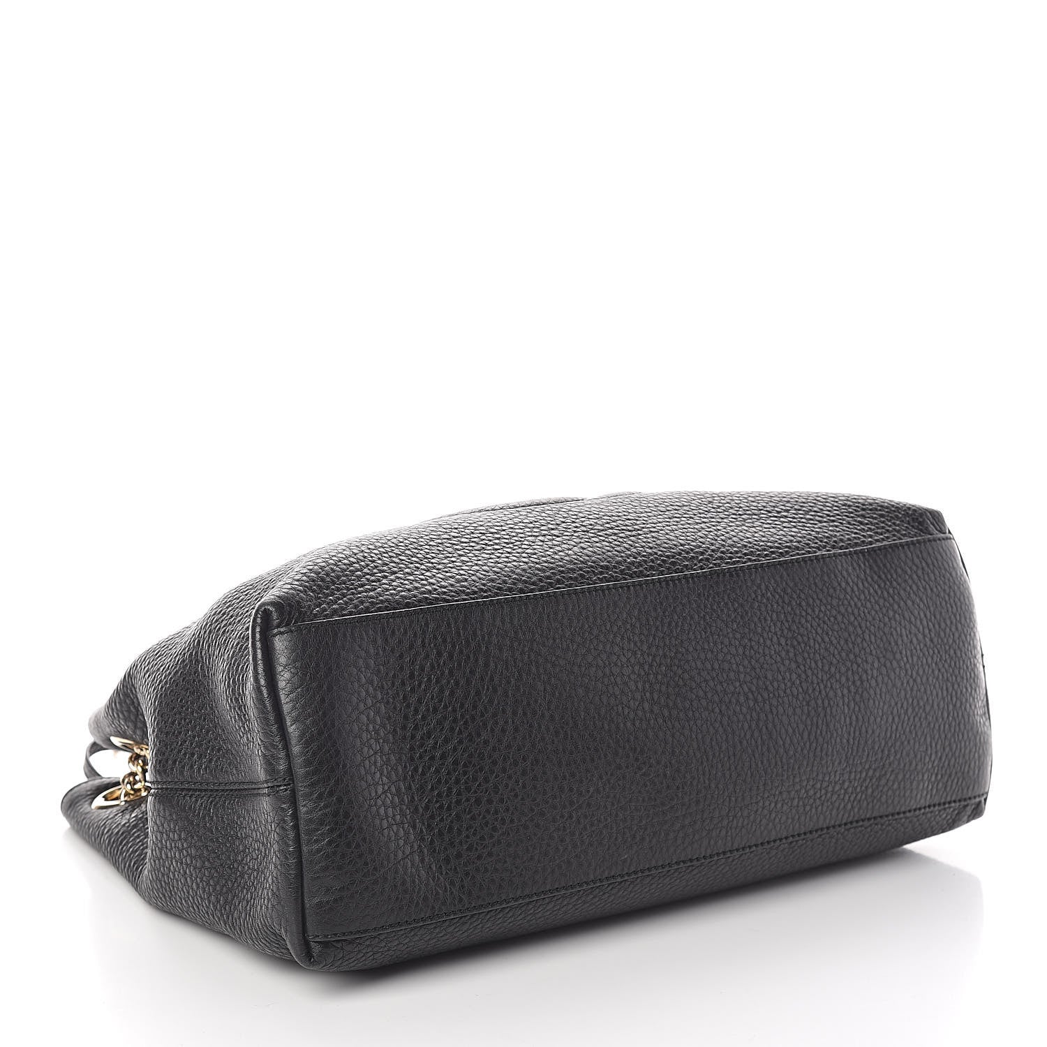 Gucci Pebbled Calfskin Medium Soho Chain Shoulder Bag Black 4 of 10