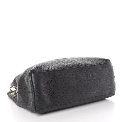 Gucci Pebbled Calfskin Medium Soho Chain Shoulder Bag Black 4 of 10