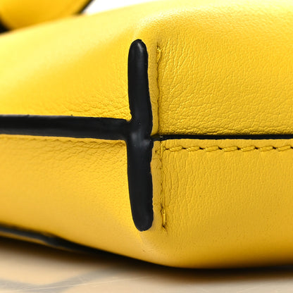 Loewe Calfskin Elephant Pouch Crossbody Bag Yellow 8 of 9