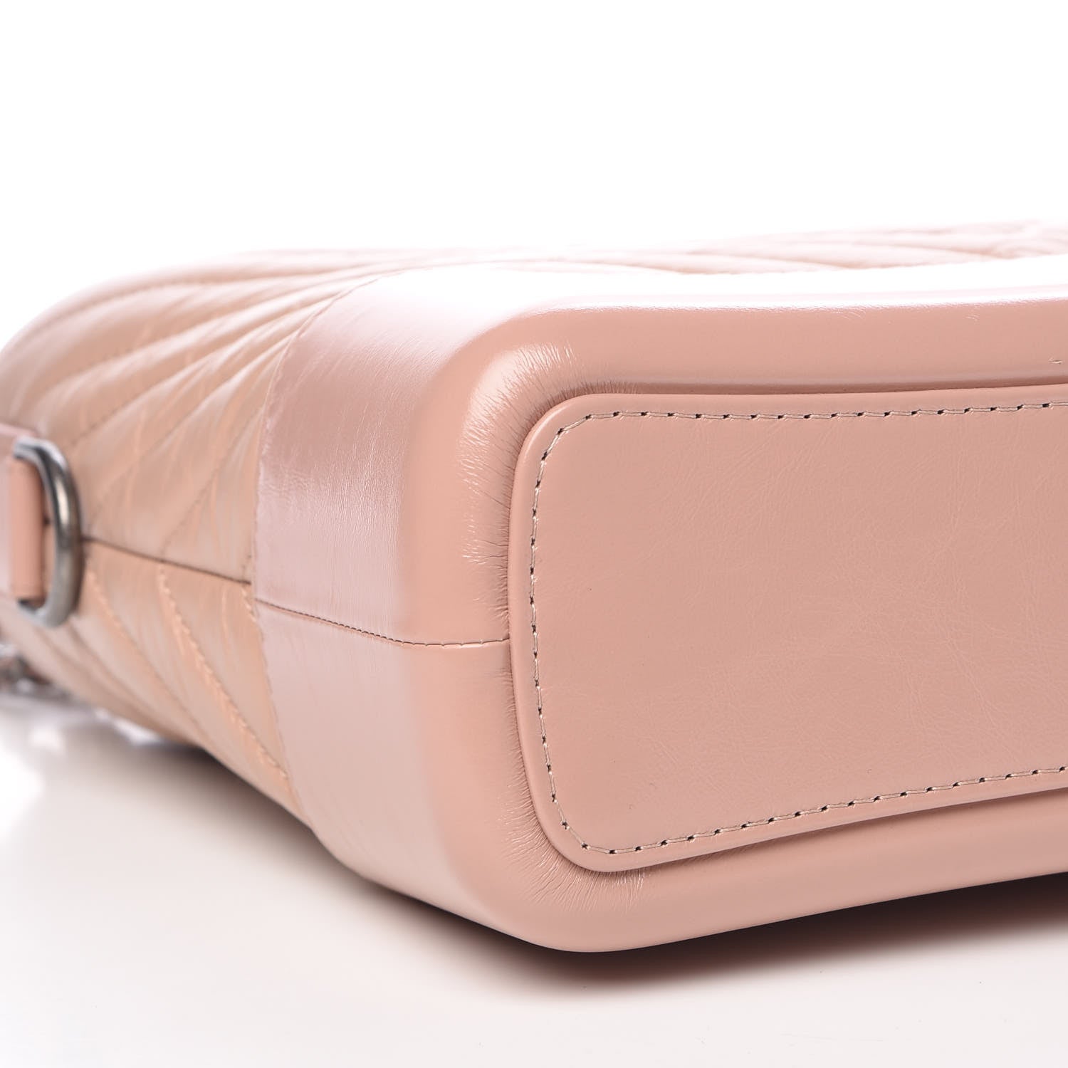Chanel Aged Calfskin Chevron Quilted Medium Gabrielle Hobo Pink 8 of 10