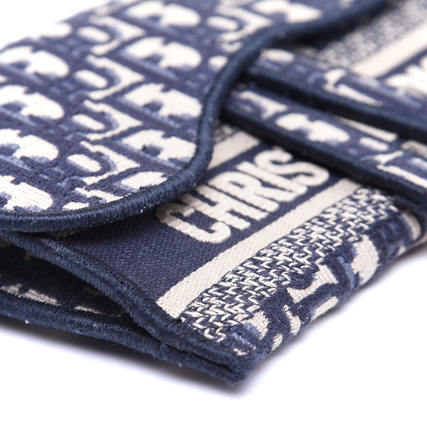 Oblique Slim Saddle Pouch Blue