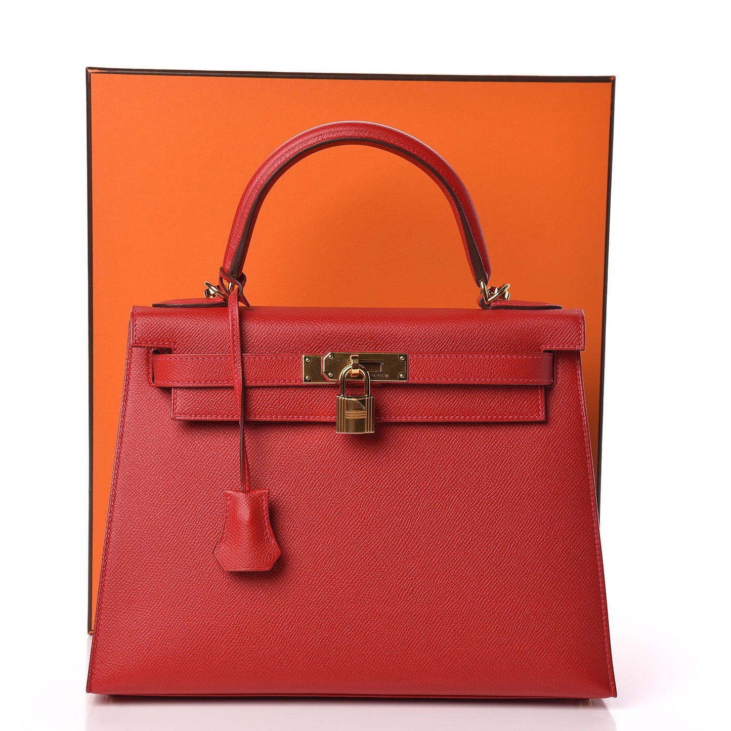 Epsom Kelly Sellier 28 Rouge Casaque