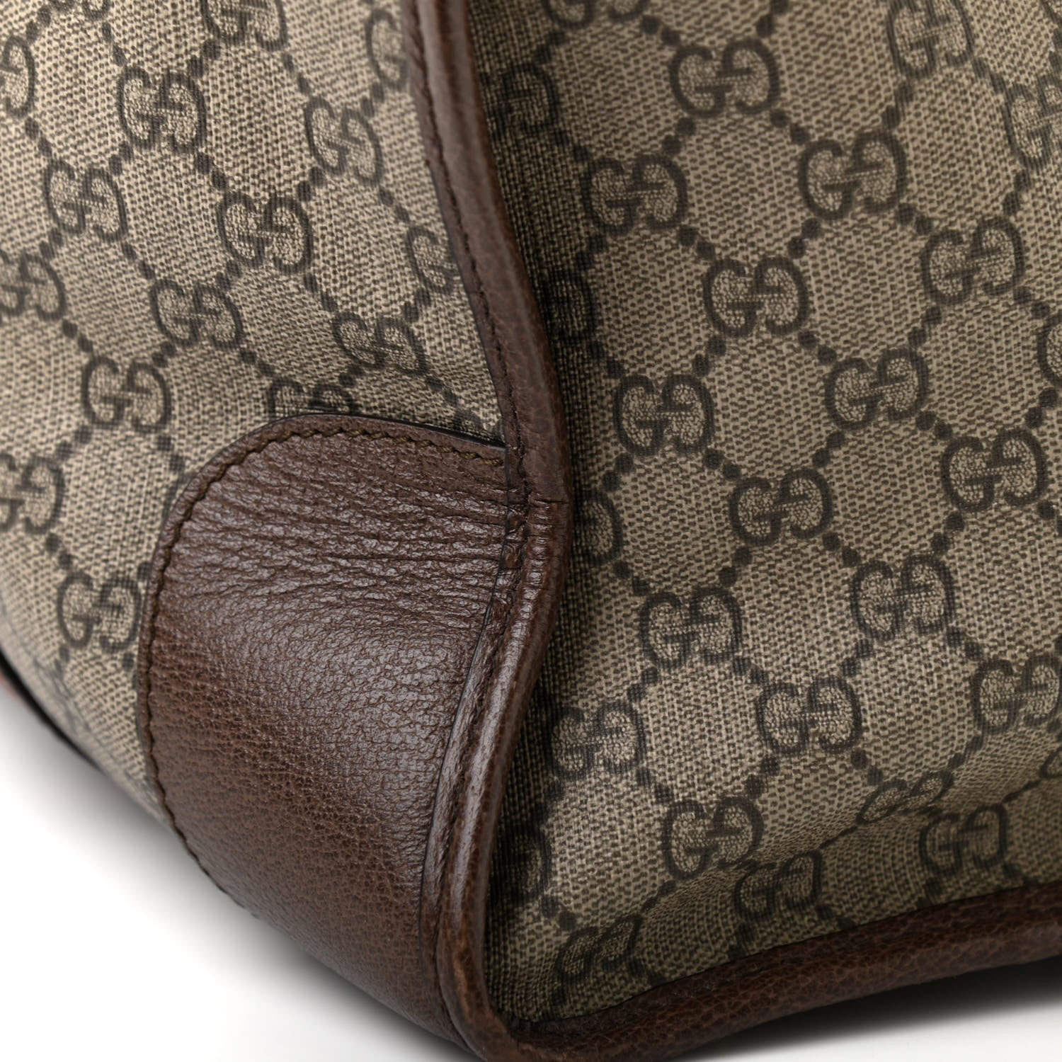 Gucci Soft GG Supreme Monogram Web Neo Vintage Duffle Bag Beige New Acero Crop 11 of 11