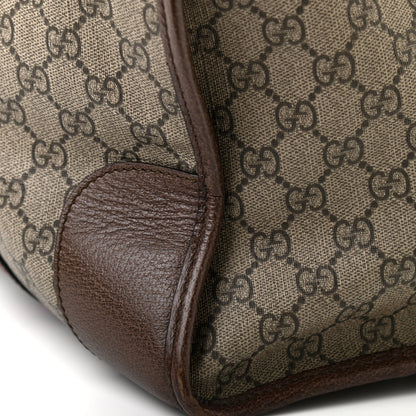 Gucci Soft GG Supreme Monogram Web Neo Vintage Duffle Bag Beige New Acero Crop 11 of 11