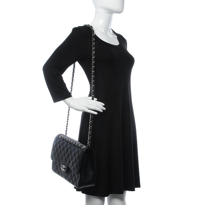 Chanel Caviar Quilted Jumbo Double Flap Black 2 of 7
