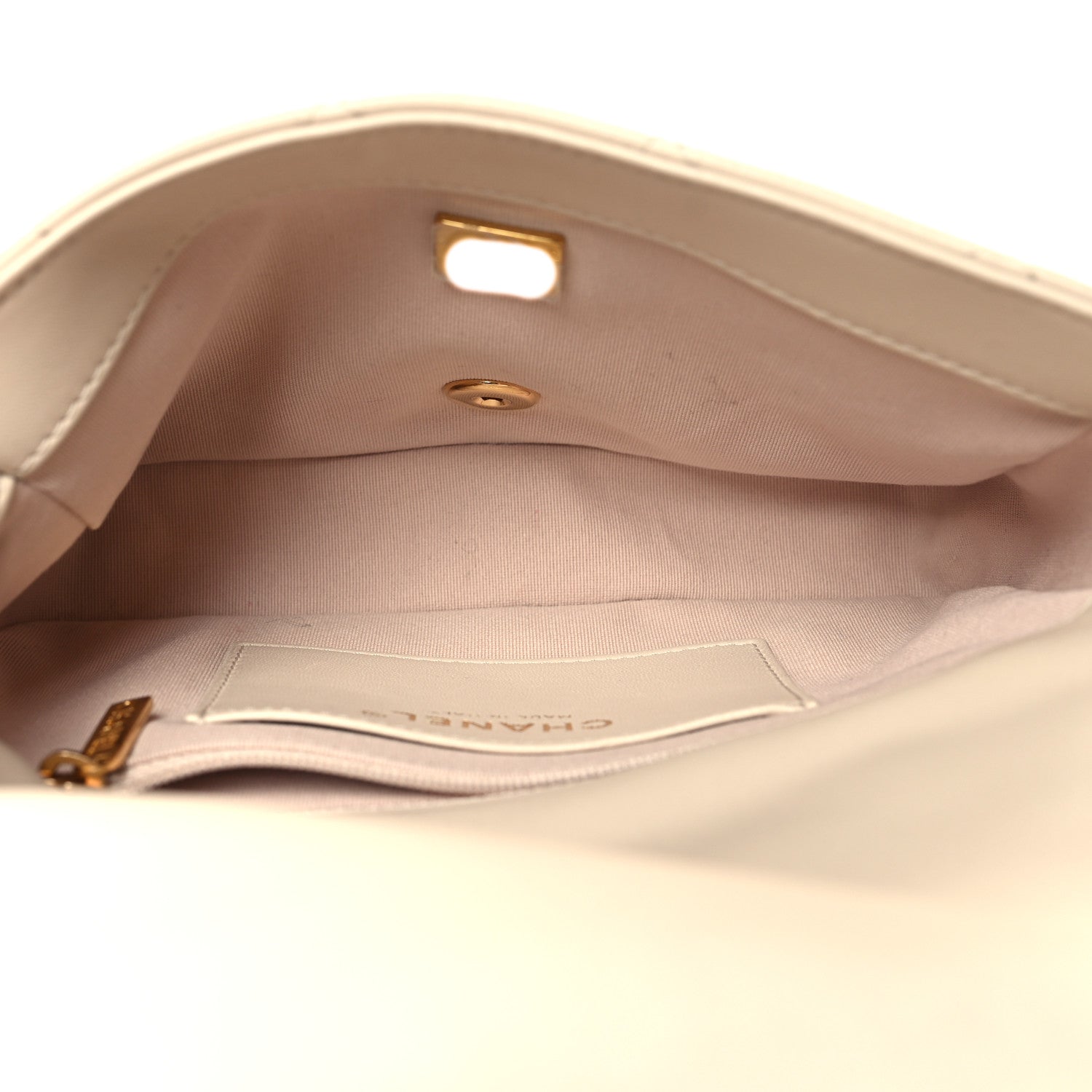 Chanel Lambskin Quilted Small CC Funky Town Flap Beige 5 of 10