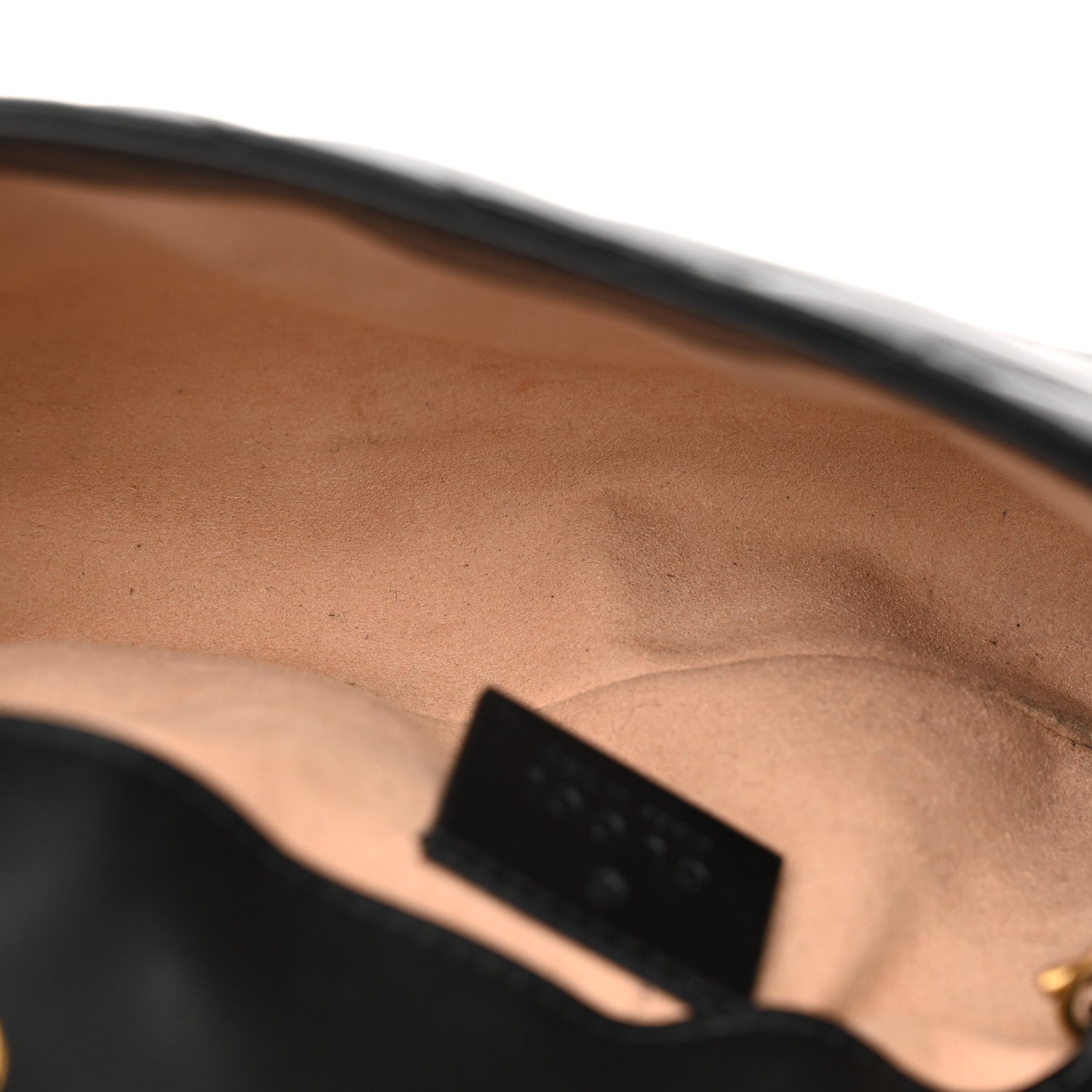 Gucci Calfskin Matelasse Super Mini GG Marmont Shoulder Bag Black 5 of 14