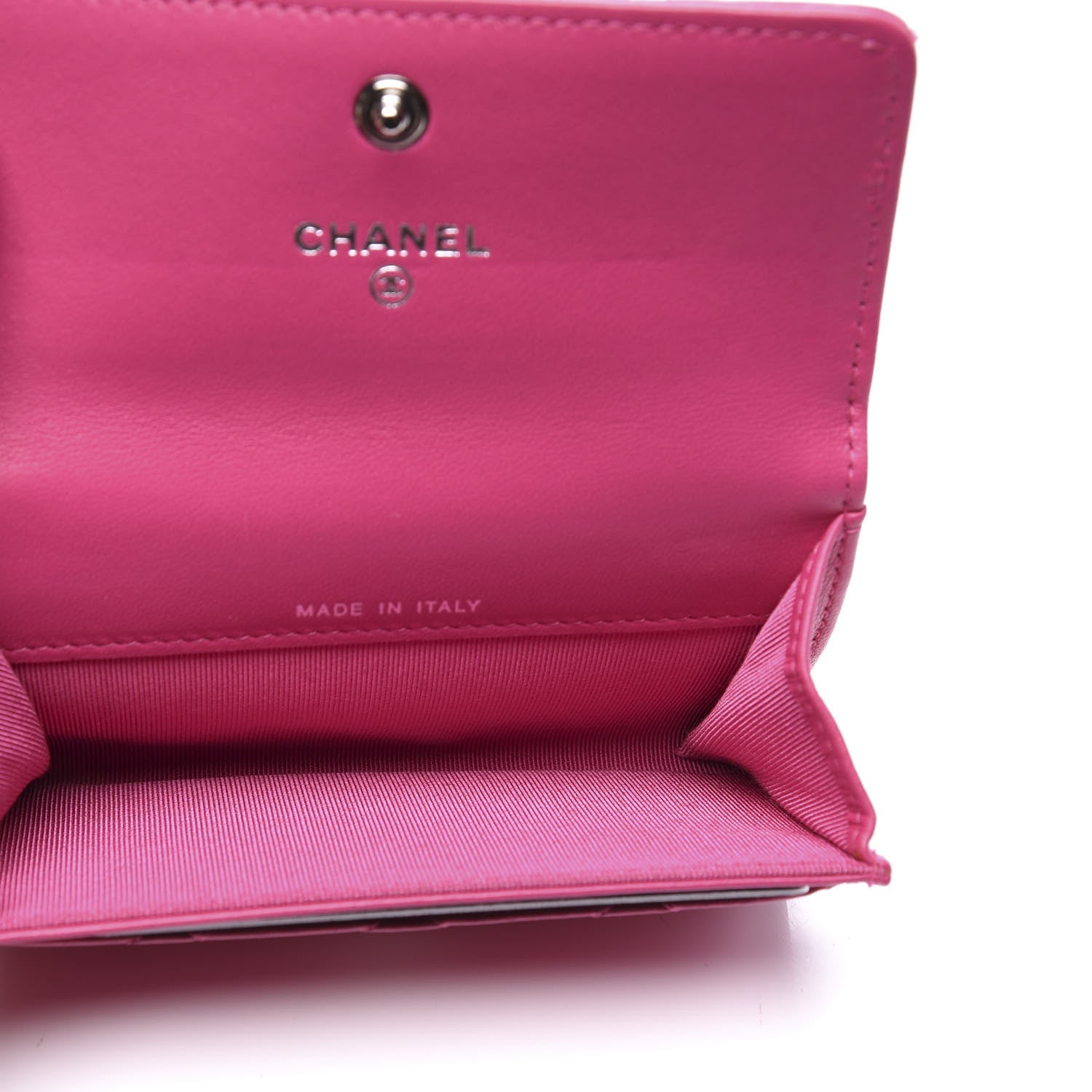 Chanel Lambskin Quilted Flap Card Holder Pink 4 of 8