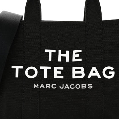 Marc Jacobs Cotton Canvas Small The Traveler Tote Bag Black 6 of 8