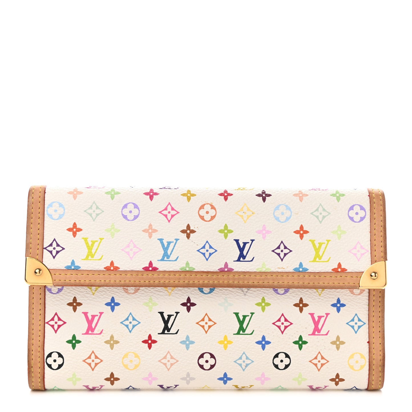 Monogram Multicolor Porte Tresor International Wallet White