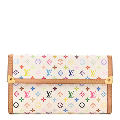 Louis Vuitton Monogram Multicolor Porte Tresor International Wallet White 1 of 8
