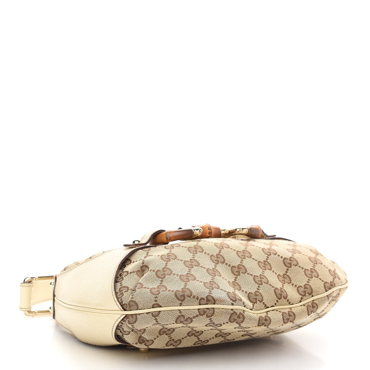 Monogram Bamboo Horsebit Hobo Off White