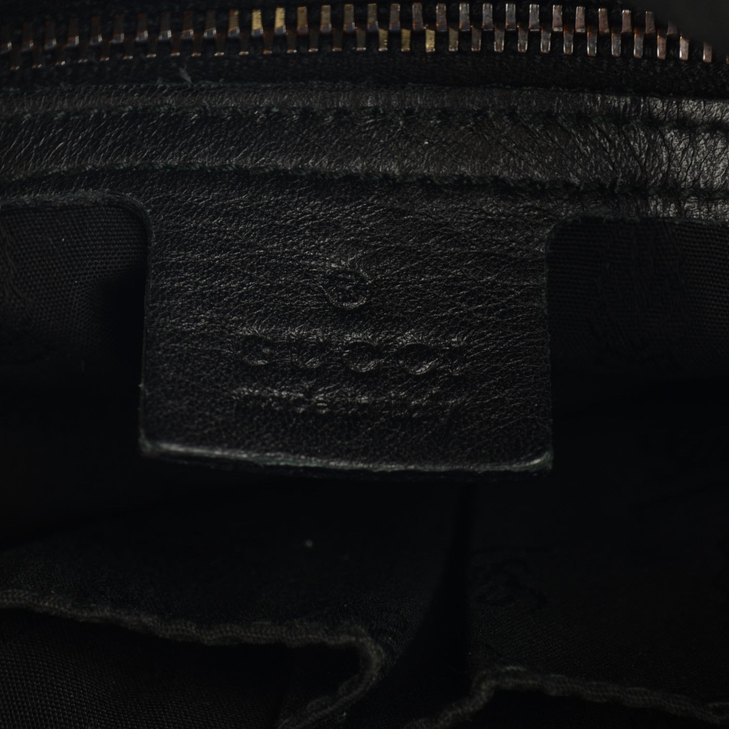 Gucci Calfskin Crocodile Medium Galaxy Shoulder Bag Black 5 of 7