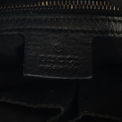 Gucci Calfskin Crocodile Medium Galaxy Shoulder Bag Black 5 of 7